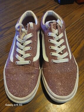Vans Glitter Low-Top Sneakers - Rose Metallic